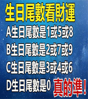 清远你的生日尾数是几？命运如何？